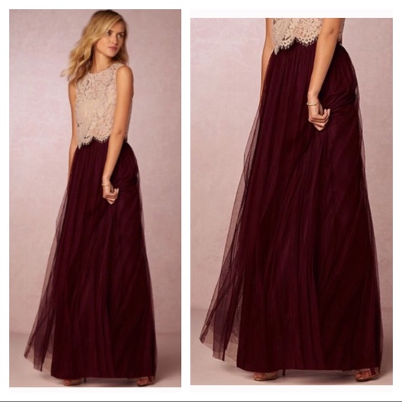 BHLDN Dresses & Skirts - BHLDN Jenny Yoo Louise tulle maxi skirt